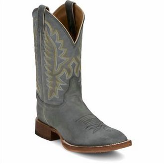 Justin Boots Mens Rancho Western Boot In Grey