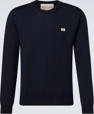 Valentino VLogo virgin wool sweater