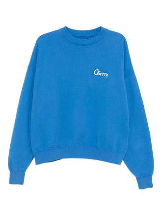 Cherry Los Angeles logo-print sweatshirt - men - Cotton - M - Blue