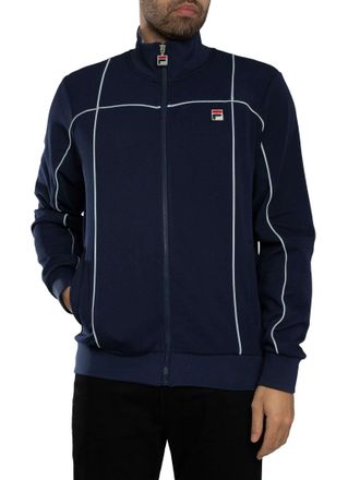 Fila Armando Trainingsjack Met Contrasterende Biezen, Blauw