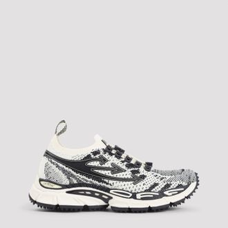 Off-white Gebroken witte Be Right Back gebreide sneakers