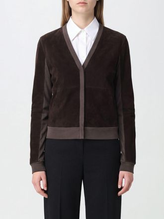 Max Mara Cardigan in velluto di lana vergine con scollo a V e chiusura a scomparsa