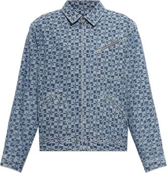 Kenzo Monogram Denim Jacket - Heren - Spijkerjassen - Blauw - S - Denim - Jassen