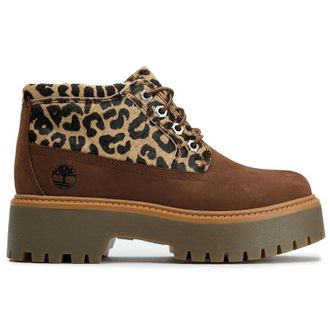 Timberland Womens Stone Street Mid Boots - Brown Nubuck - Size UK 8