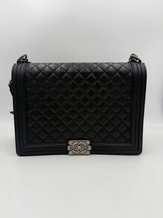 Chanel Bicolor Leather Womens Handbag (Pre-Owned)