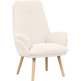 vidaXL Silla Relax Crema 69 X 74 X 93 Cm Tela Vidaxl