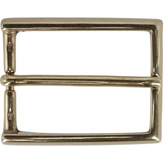 Trafalgar Store 35mm Italian Simply Classic Rectangular Solid Brass Harness Belt Buckle in Polished Brass at Nordstrom