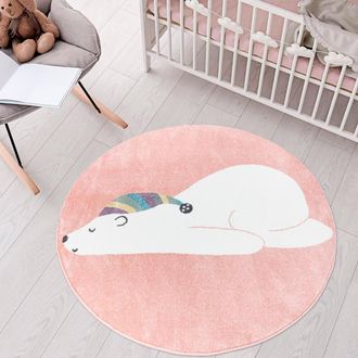 Carpet City Kinderteppich »ANIME921« rund 11 mm Höhe Kinderzimmer Teppich Modern mit lustigen Cartoon-Figuren, Multi