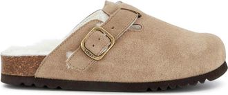 Scholl Donker Beige FAE Nieuwe Schoenen - Dames - Slip ons - Beige - 39 EU - Schoenen