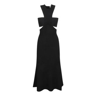 Alexander McQueen Kleedjes, Dames, Zwart, M, Maxi Kleedjes