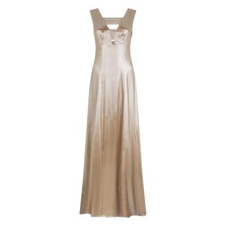 PESERICO Kleedjes - Dames - Maxi kleedjes - Beige - L - Kleedjes