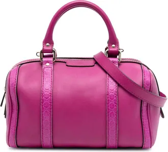 Gucci Pre-owned Gucci Small Microguccissima Trimmed Leather Joy Boston Bag Ladies 269876 502752