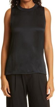 Vince Ribbed Silk Tank Top in Black at Nordstrom Rack, Size X-Small