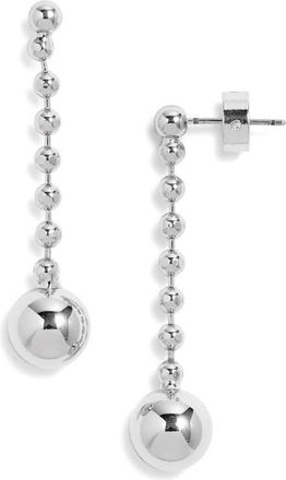 Nordstrom Ball Chain Orb Drop Earrings in Silver at Nordstrom