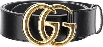 Gucci Black GG Logo Buckle Belt