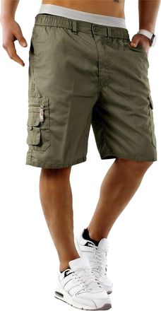 Generic MENS casual cool smart multi pocket cargo shorts mens new size S M L XL XXL 3XL (medium 32 - 34 waist, Khaki)