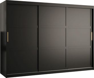 Mirjan24 Mobilier1 - Armario Ferfere 102, Negro, 200x250x62cm, Puertas De Armario: Correderas, N&uacute;mero De Estantes: 0