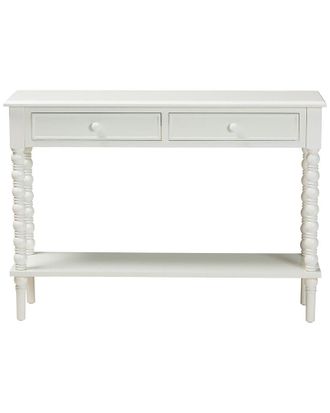 Baxton Studio Malinda Classic 2-Drawer Console Table With Spindle Legs