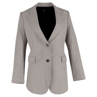 Theory Pre-owned Womens Plaid Blazer in Multicolor Cotton - Multicolour - Size Small