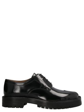 Maison Margiela Black Tabi Lace Up Shoes