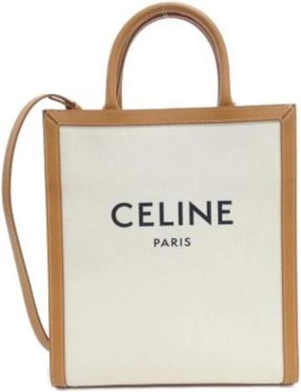 Celine Pre-owned Handbags, female, White, Size: ONE SIZE Pre-owned Cotton celine-bags