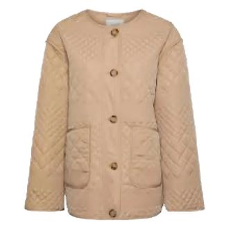 Y.A.S Y.a.s, Jassen, Dames, Beige, M, Polyester, Gewatteerd Safari Jasje