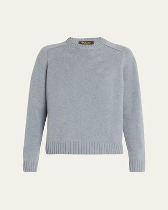 Loro Piana Neo Parksville Cashmere Crewneck Sweater
