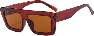 Generic Mens Outdoor Sunglasses Vacation Womens Vacation Sun Glasses(Brown)