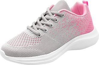 Generic Womens Orthopedic Walking Trainers Women Wide Fit Plantar Fasciitis Shoes Women Sports Shoes Fashionable New Pattern Color Blocking Mesh Breathable Fl