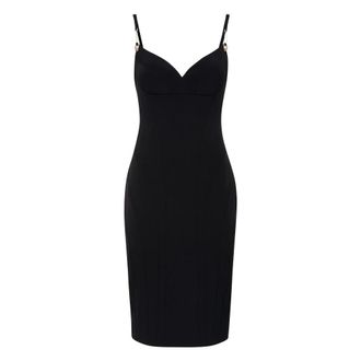 Philipp Plein Stretch Cady Slip Dress - Dames - Feestkleedjes - Zwart - XS - Kleedjes