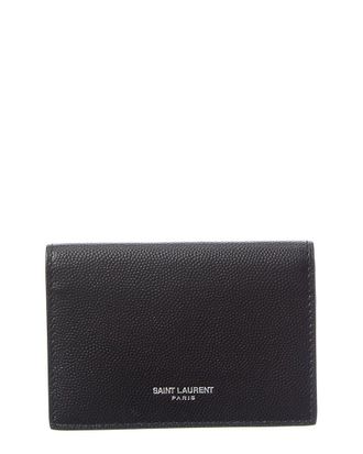 Saint Laurent Signature Leather Card Case