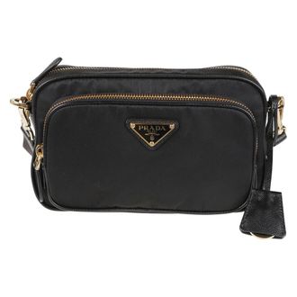 Prada Tassen, Dames, Zwart, ONE Size, Nylon, Re-Nylon Crossbody Tas