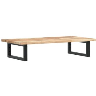vidaXL Vidaxl - Estante De Lavabo De Pared Acero Y Madera Maciza De Acacia