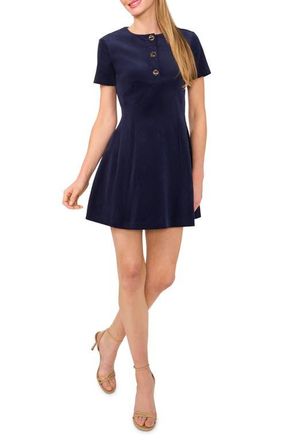 Ted Baker Stretch Cotton Corduroy Minidress in Baritone Blue at Nordstrom, Size 0