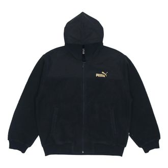 Puma lambs wool Stay Warm hooded Logo Jacket Black 848253-01