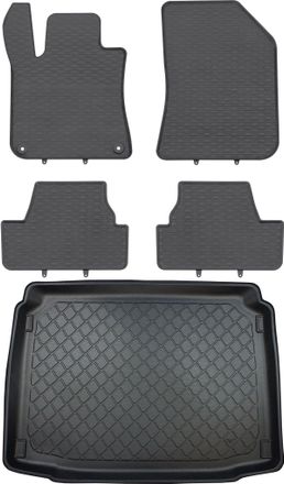 OEM Peugeot 308 Ii Hatchback Desde Agosto De 2013 Hasta 2021. Juego De Alfombrillas De Goma Para Coche Y Alfombrilla Para Maletero