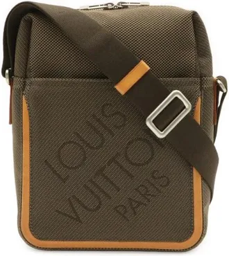 Louis Vuitton Vintage, unisex, Bruin, ONE Size, Pre-owned Damier Geant Citadin Shoulder Bag