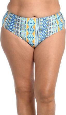 La Blanca Scarf Hipster Bikini Bottoms in Ice Blue at Nordstrom Rack, Size 16W