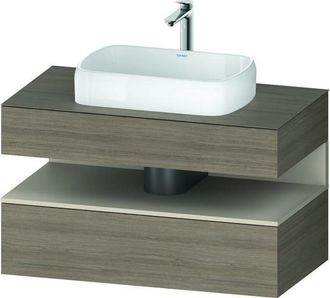 Duravit Duravit Qatego Consola Mueble Bajo Lavabo, 1 Extra&iacute;ble, 1 Caj&oacute;n