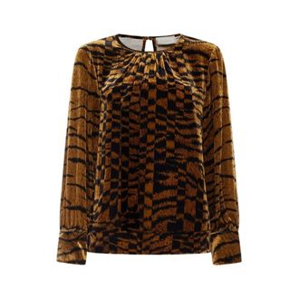 Pierre-Louis Mascia Blouses, female, Brown, Size: XS Kanpur Blouse