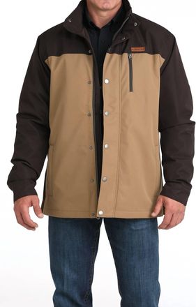 Cinch Barn Coat With Removable Hood In Beige