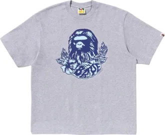 A Bathing Ape Palm Resort Camo Ape Head T-Shirt Grey 0ZXTEM347101QGYX