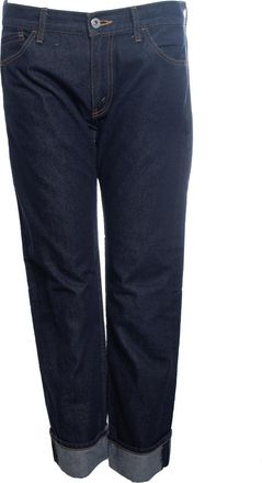 Junya Watanabe folded ankle indigo dark jeans
