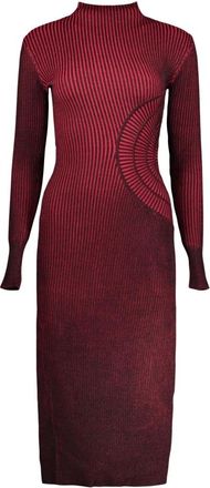Desigual Bloody Long Dress - Dames - Kleedjes - Rood - S - Polyester - Kleedjes
