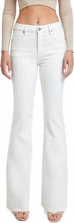 Hidden Jeans High Rise Long Flare Jean In Sea Salt