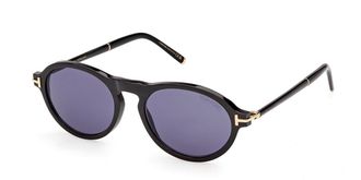 Tom Ford FT1374-P 63V Mens Sunglasses Black Size 53