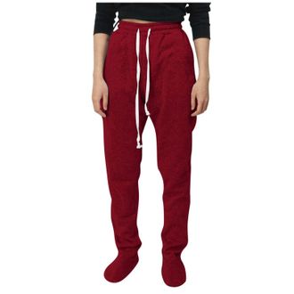 Generic FNKDOR Womens Adult Footed Pajamas Sweatpants Feet Cozy and Soft Adult with Sherpa Fleece Lined Feet Ladies Extremely Soft and Warm Footing Cosplay Py