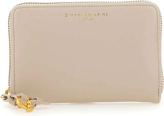 Gianni Chiarini Portemonnee met rits - Dames - Portefeuilles - Beige - ONE Size - Leer - Accessoires