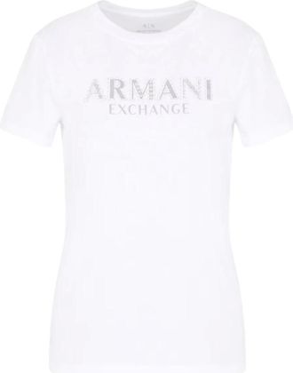 A|X Armani Exchange Camiseta de punto - Tops - Mujer - Blanco - L