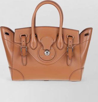 Ralph Lauren soft ricky 27 leather tote bag